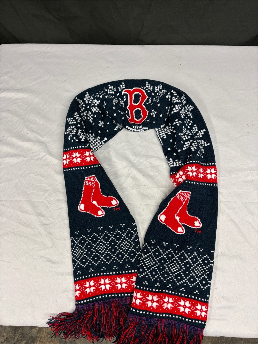 Boston Red Sox Knit Team Scarf - Navy & Red